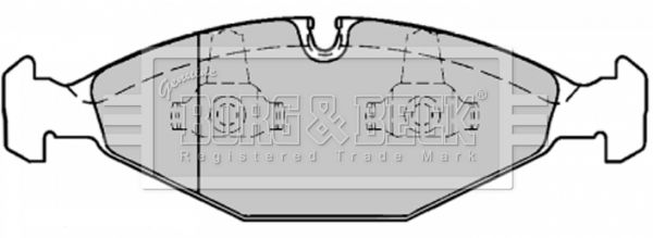 BORG & BECK Комплект тормозных колодок, дисковый тормоз BBP1568
